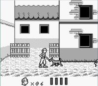 une photo d'Ã©cran de Tintin - Le Temple du Soleil sur Nintendo Game Boy